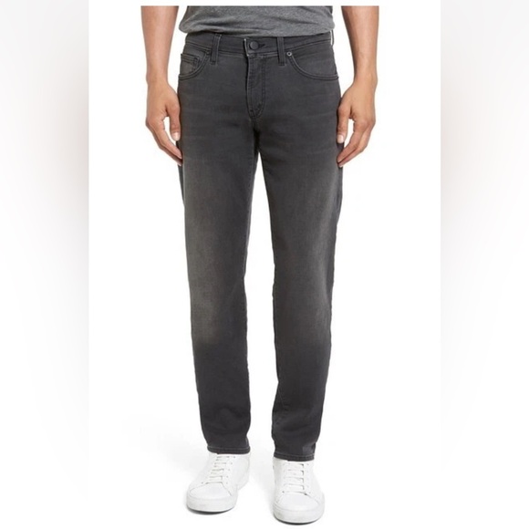 J Brand Men’s Tyler Orbital Slim Straight Zipper Fly Faded Grey Jeans Size 33 - Picture 1 of 16